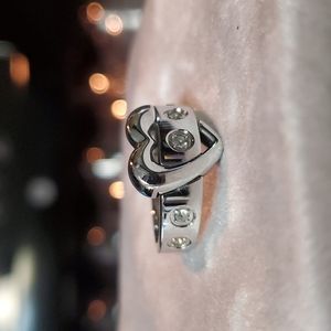 Qvc Stainless Steel heart buckle ring 8